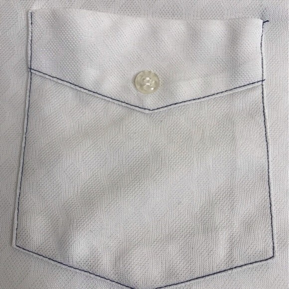 Vintage KMart Dagger Collar White Short Sleeve Button Front Shirt Mens Size XL - Picture 5 of 14